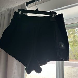 Alo black sweatshorts